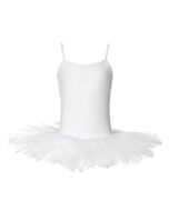 Tutu til børn til ballet
Hvidt ballettøj
Dragt med strut skørt