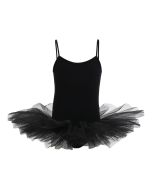 Tutu med påsyet dragt i sort
