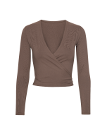 Brun bindetrøje i meryl fra Intermezzo