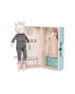 Ballerina mus i kuffert fra Moulin Roty