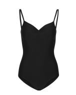 Balletdragt med tynde stropper i sort