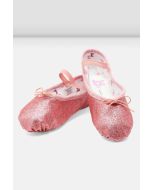 Pink balletsko med glimmer fra Bloch