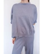 Lyseblå striktrøje fra Movesgood