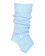 Korte benvarmere i lyseblå