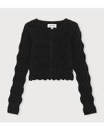 Striktrøje i sort til voksne