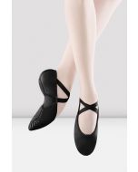 Balletsko i læder med split sål