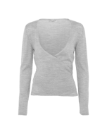 Lysegrå bindetrøje fra Stræk & Bøj