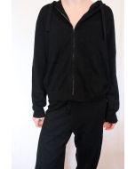 Trøje i strik med lynlås